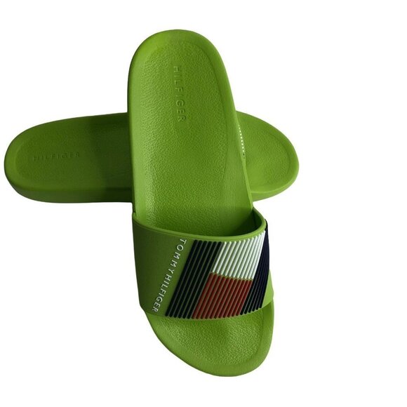 TOMMY HILFIGER MEN'S EDNOR LIGHT GREEN SLIDE SANDALS SZ 13 NWT - Picture 10 of 11